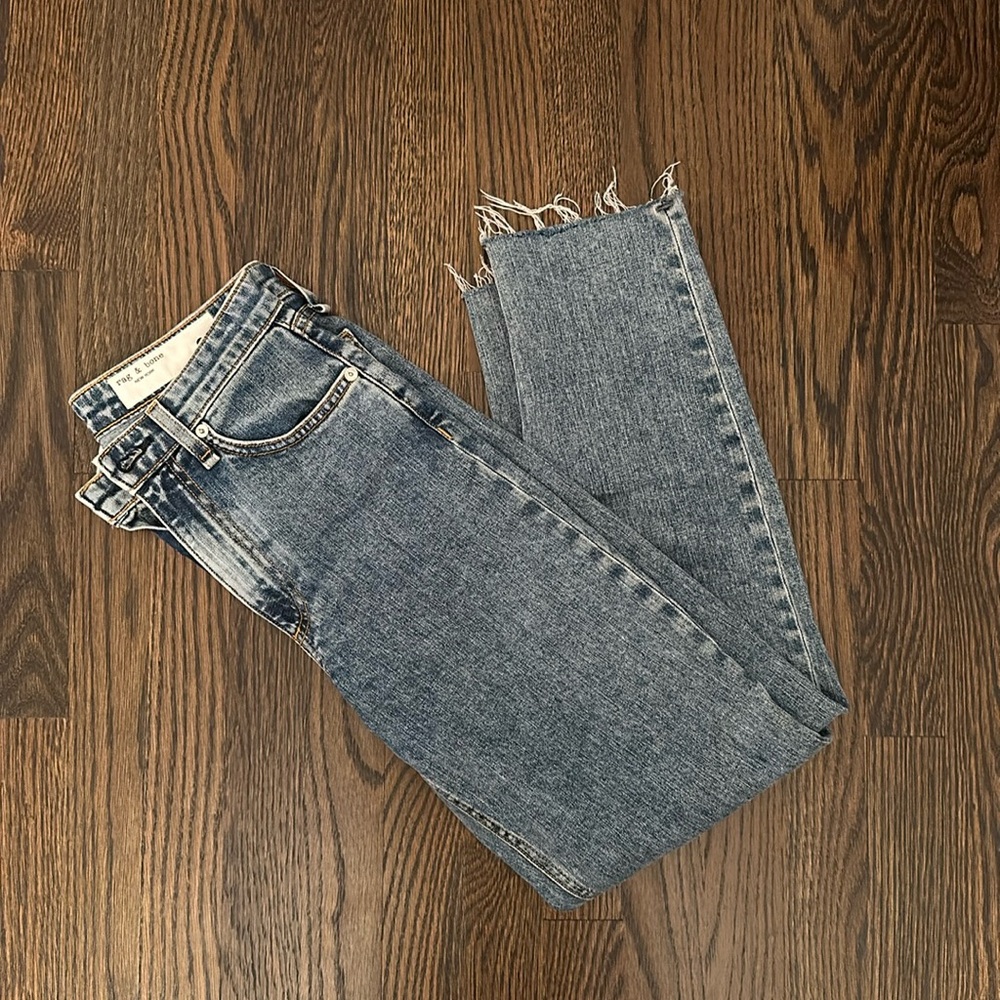 Rag & bone Nina high rise ankle cigarette 24 Calypso 1